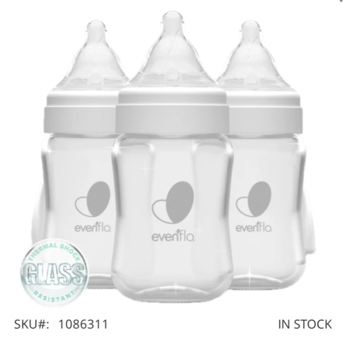 Evenflo Balance + Glass Wide Neck Baby Bottles