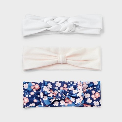 Baby Girls' 3pk Floral Headwrap - Cloud Island™