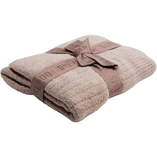 Barefoot Dreams CozyChic® Lite Ribbed Blanket Deep Taupe One Size