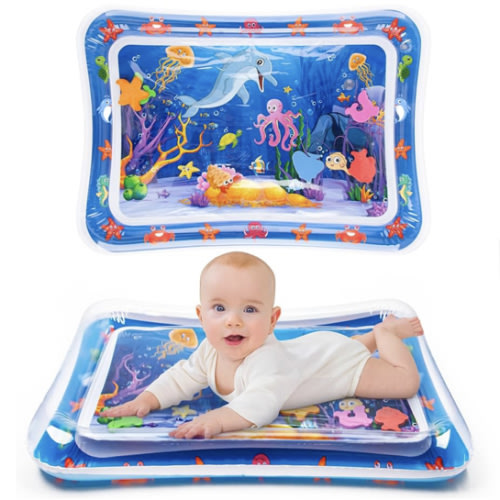 Tummy Time Water Mat丨Inflatable Tummy Time Water Play Mat for Babies, Infants and Toddlers 3 to 12 Months Promote Development Toys Baby Gifts