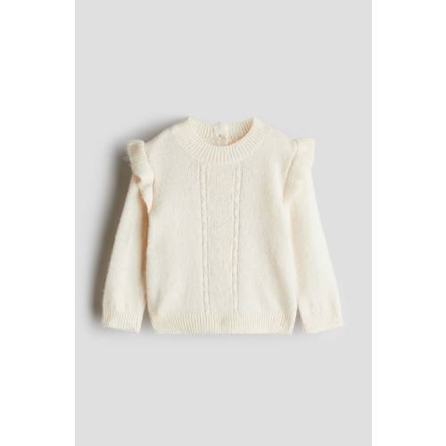 FLOUNCE-TRIMMED SWEATER