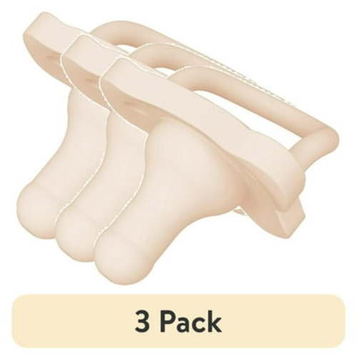 (3 pack) Dr. Brown's HappyPaci 100% Silicone Pacifier 0-6m, BPA Free, Cool Gray, Green, Ecru, 3 Pack