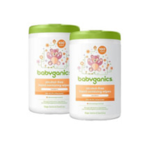 Babyganics Acohol-Free Hand Sanitizing Wipes, Mandarin