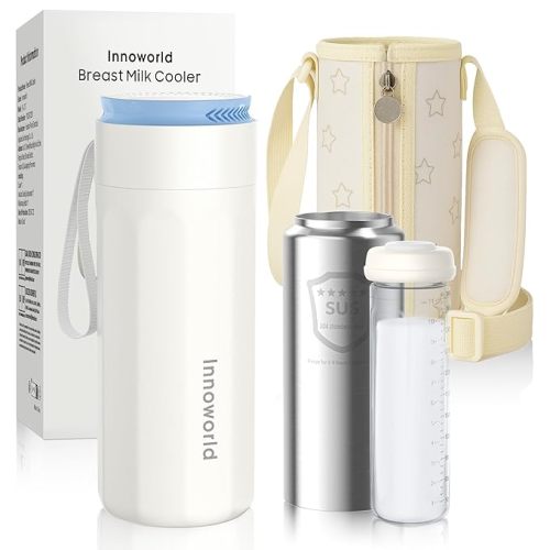 Portable Bottle Warmer for Travel, 20 oz Large Capacity Bottle Warmer On The Go, 10400mAh Long-Lasting Battery&Super Fast Charging in 2.5 Hours, Fast Heating for Breastmilk, Formula, Water