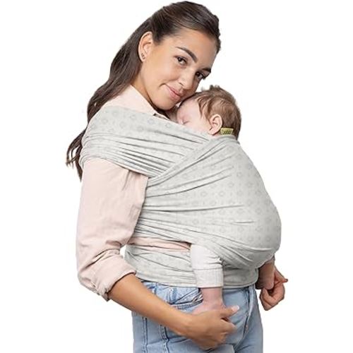 Boba Baby Wrap Carrier - Original Baby Carrier Wrap Sling for Newborns - Baby Wearing Essentials - Newborn Wrap Swaddle Holder, Newborn to Toddler Infant Sling (Serenity Anvi)
