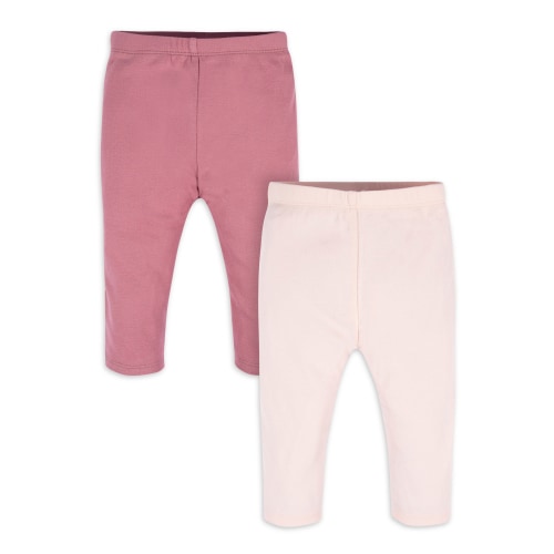 Gerber Baby Girl Pants, 2-Pack, Sizes Newborn-12 Months