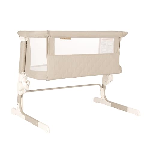 Baby Delight Beside Me™ Dreamer Bassinet | Bedside Sleeper | 8-Position Height Adjustment | Organic Sesame
