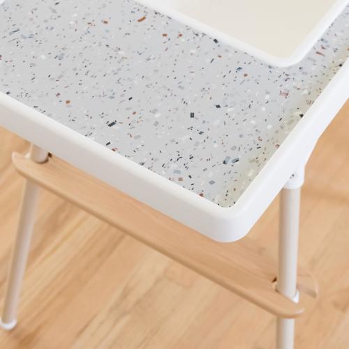 Terrazzo on Stone IKEA Highchair Specialty Placemat / High Chair Mat