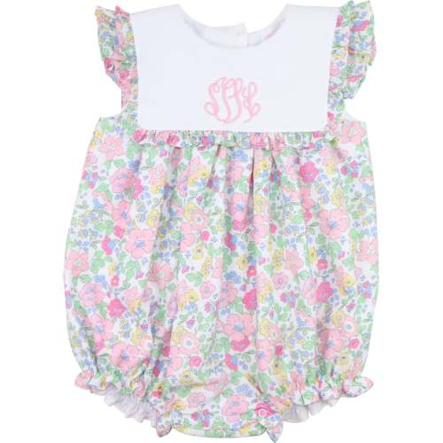 Pink Floral Seersucker Bubble – Cecil & Lou