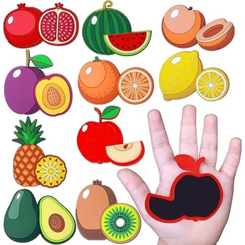 SUPINEEDO Fridge Magnet for Toddlers 1-3, Strong Magnetic Rubber Cute Fruit Refrigerator Magnet for Kids, Kids Magnets for Fridge Baby Magnet Toys Children Gift for Whiteboard Fridge Dishwasher Oven