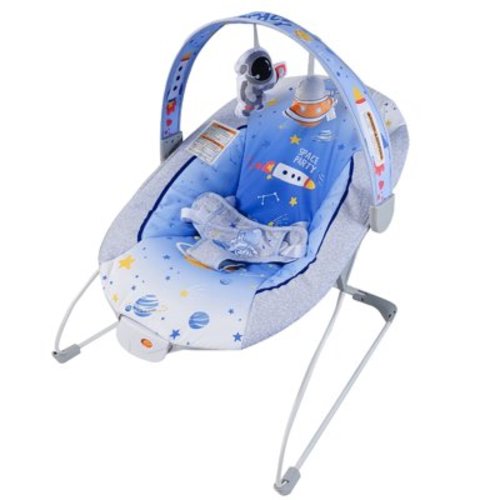 Joypony Baby Bouncer Seat with Soothing Vibrations and Removable Toy Bar, for Infants 0-6 Months, Supports 6-20 lbs