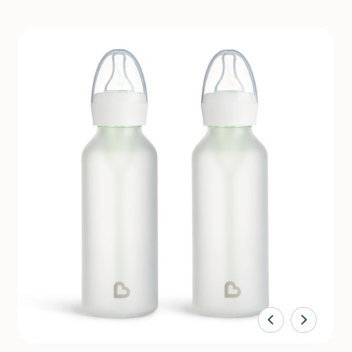 Bond™ Silicone Glass Bottle 4oz or 8oz, 2pk | Munchkin