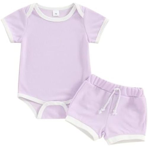 Newborn Baby Girl Clothes Summer Fly Sleeve Letter Print Romper Tops + Ruffle Bloomers Shorts Infant Outfits Set