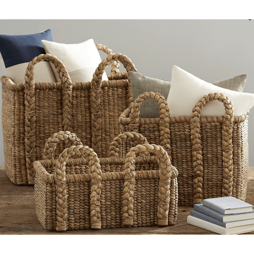 Beachcomber Rectangular Handled Storage Basket - Tall - 24"W x 22.5"