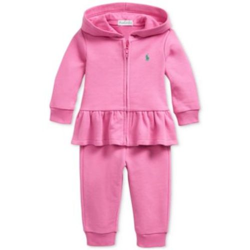 Baby Ruffled French Terry Hoodie & Pants Set