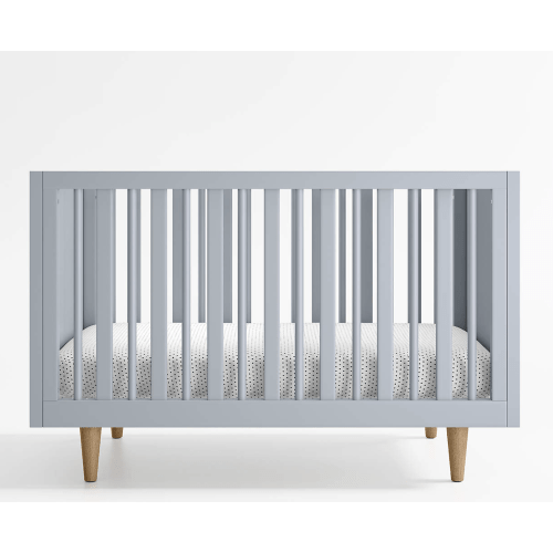 Finn Mist Blue Wood Convertible Baby Crib