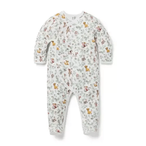 Disney Toile Footed Baby One-Piece