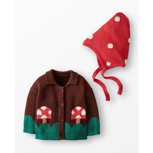 Baby Mushroom Cardigan & Hat Set