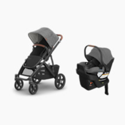 UPPAbaby Vista V3 Stroller & Aria V2 Lightweight Infant Car Seat Travel System - Greyson
