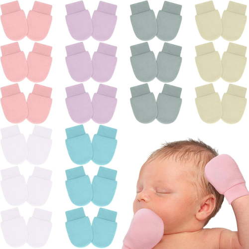 18 Pairs Preemie Mittens No Scratch Preemie Gloves Cotton Preemie Mittens for Preemie Boys Girls Gifts