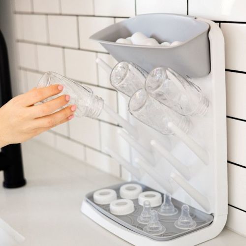 Ubbi Vertical Bottle Drying Rack - Grey | Babylist Shop in 2025 | Baby bottle drying rack, Baby bottles, Drying rack