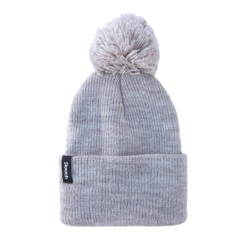 Oat Knit Cuff Beanie w/ Pom | Slouch Headwear