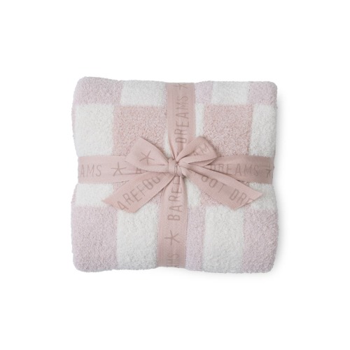 Check Scallop Border CozyChic® Stroller Blanket