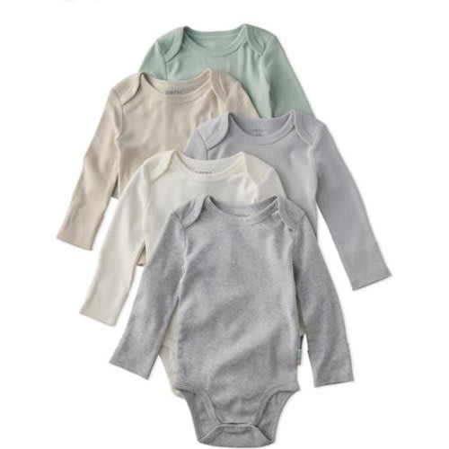 Blake Set of 5 Organic Cotton Bodysuits 12M