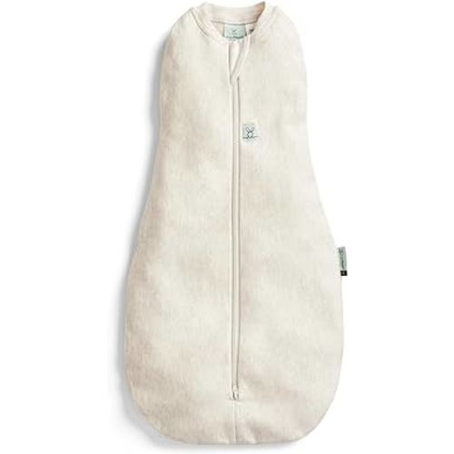 ergoPouch 1.0 tog Baby Sleep Sack 3-6 Months - Baby Sleeping Sack for Warm & Cozy Nights - Cocoon Swaddle Sack Baby Keeps Calm & Relaxed (Oatmeal Marle)