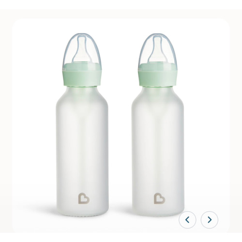 Bond® Silicone Glass Bottle 4oz or 8oz, 2pk | Munchkin