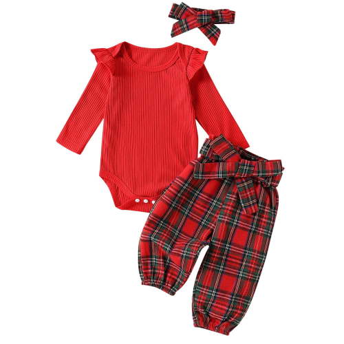 Durtebeua Baby Boy Girl Winter Jumpsuit Outfit Toddler Hooded Thick Warm One Piece Rompers Snow Suit Baby Crawling Clothing(Z02-Red 12-18 Months)