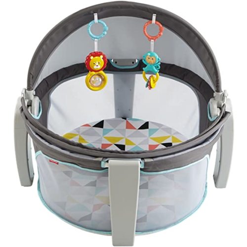 Fisher-Price On-the-Go Baby Dome, Grey/Blue/Yellow/White - Windmill