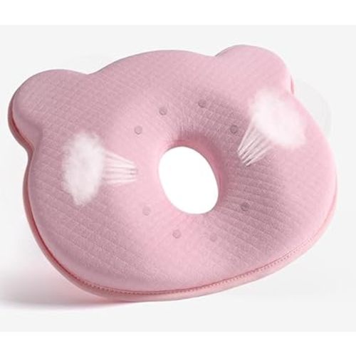 2025 Memory Foam Portable New Donut Soft Pillow Cozy Pink-Q Prеvents Maternity FΙat and Shapеs Hеad Pillows s(Pink-Q2)