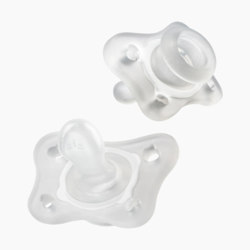 Chicco PhysioForma Silicone Mini Orthodontic Pacifier (2 Pack) - Clear, 0-2 Months