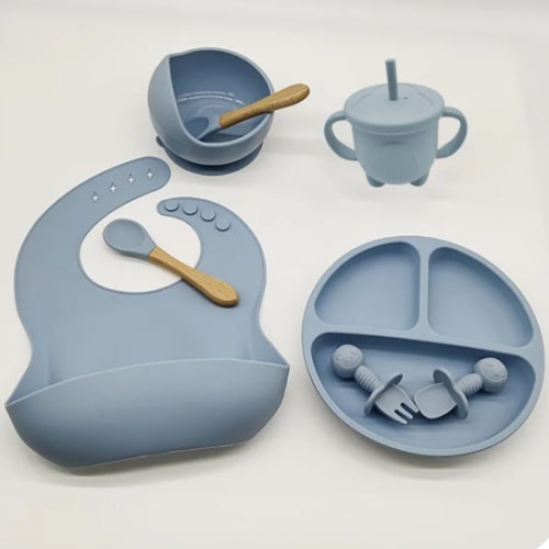 Baby Silicone Feeding Tableware Set