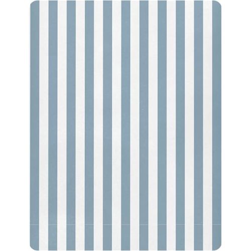 Pfrewn Crib Sheets for Boys Girls Blue Stripe Fitted Crib Sheet Fits Standard Crib Mattress Pads Stretch Soft Toddler Baby Sheet, 52x28x9IN
