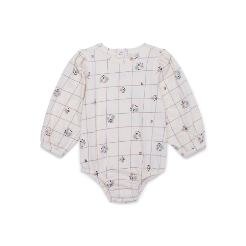 easy-peasy Baby Long Sleeve Dumpling Bodysuit, Sizes 0-24 Months
