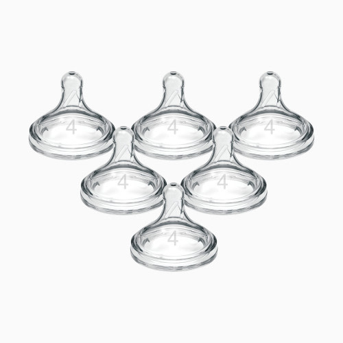 Dr. Brown's Wide-Neck Nipple (6 Pack) - Clear, Level 4