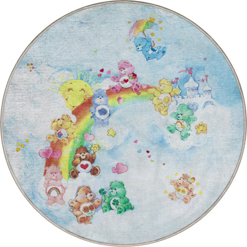 Zoomie Kids Care Bears Castle In The Sky Blue Rug | Wayfair