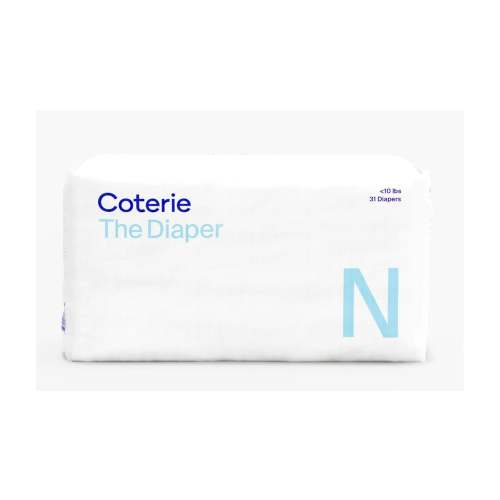 Coterie Ultra Soft Diapers - Size Newborn, 31 Count