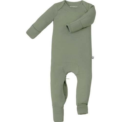 Romper Footie Convertible Pajama, Sage
