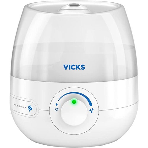 Vicks Mini Filter Free Cool Mist Humidifier, Small Room – Variable Mist Control – Works with Vicks VapoPads