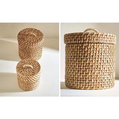 KIDS’ RATTAN HAMPER WITH LID - FURNITURE AND ORGANIZATION - SALE - KIDS AND BABY | Zara Home United States of America