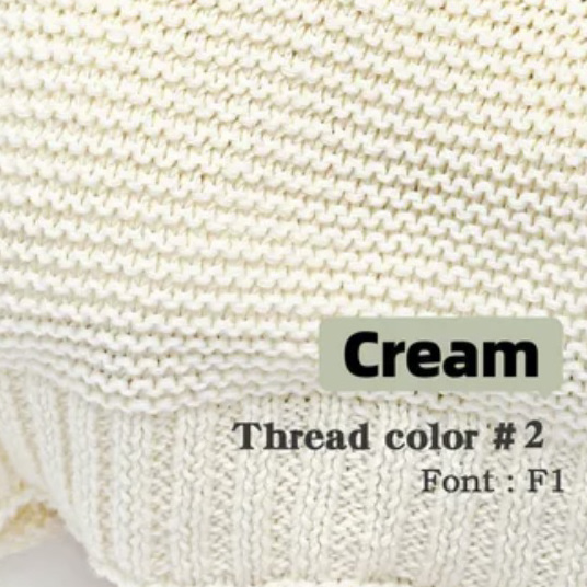 Personalized Organic Cotton Knit Baby Blanket: Embroidered Name Keepsake