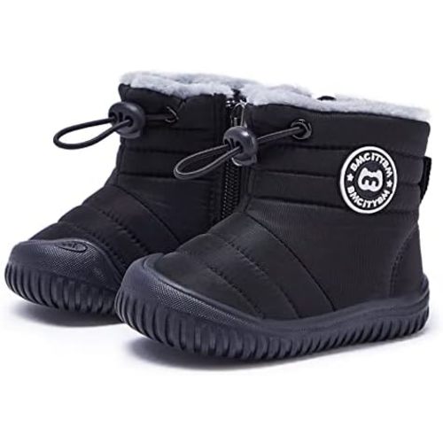 BMCiTYBM Toddler Baby Snow Boots Winter Shoes Boys Girls Cold Weather Baby Faux Fur Shoes