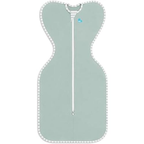 Love to Dream Swaddle, Baby Sleep Sack, Swaddle Up Self-Soothing Swaddles for Newborns, Get Longer Nap, Snug Fit Helps Calm Startle Reflex, Lite 0.2 Tog Sleep Sack, 5-8.5 lbs, Olive