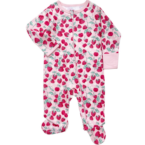 Wonder Nation Baby Gender Neutral Zip Front Footed Sleep N Play Pajamas, Sizes Preemie-6/9 Months