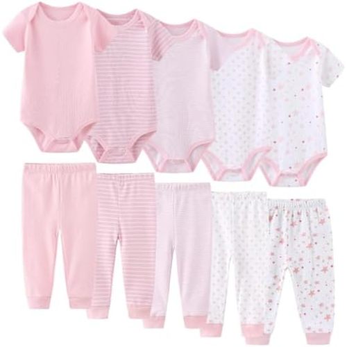 Unisex Baby Boy Girl Pants Sets 10 pack Cotton Casual New born Clothes Comfort Infant Outfit