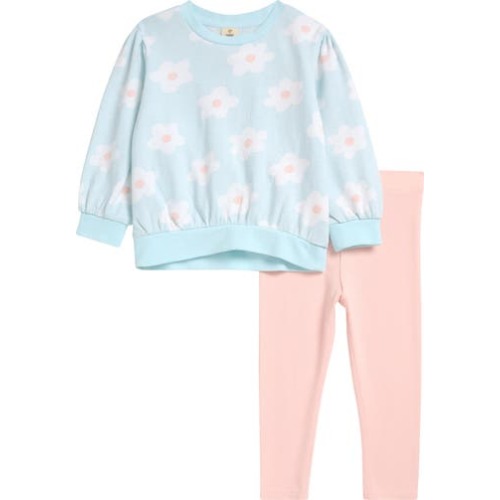 Kids' Relaxed Fit Crewneck Sweatshirt & Leggings Set, 6M