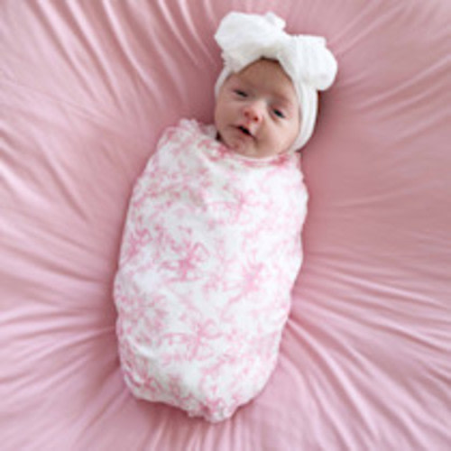 Caden Lane Oversized Swaddle Blanket - Fancy Frills, Newborn